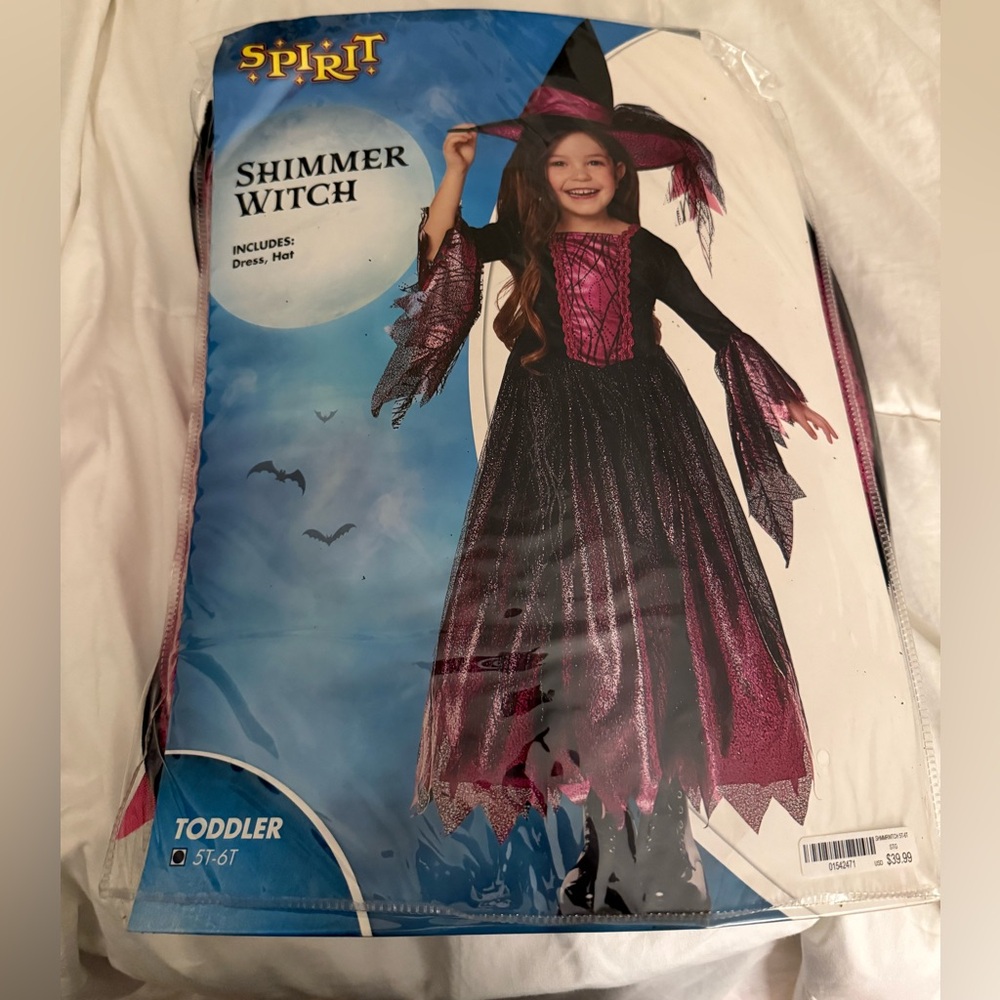 Spirit Shimmer Witch Costume for Kids - Pink and Black